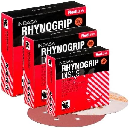 Buy Indasa Rhynogrip Redline 6" 9-Hole Vacuum Sanding Discs, 690 Series 400