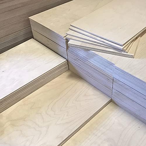3mm 1/8" x 12" x 30” B/BB Baltic Birch Plywood Squares (60pcs) - Perfect for Arts & Crafts, School & DIY Projects, Drawing, Painting, Wood Engraving, Burning & Laser Projects - Cherokee Wood Products