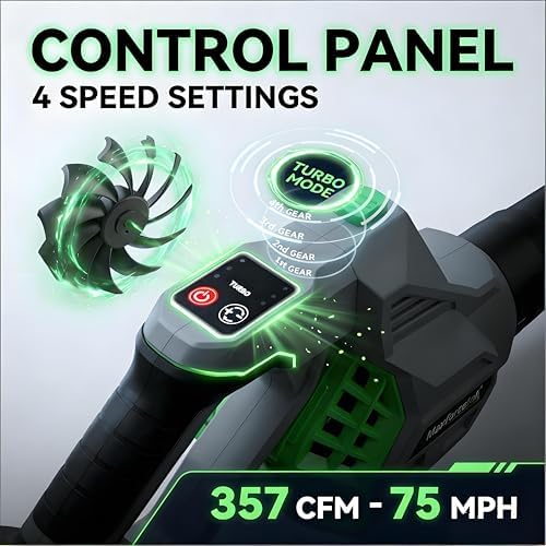 Leaf Blower + Cordless Drill Set | 2-in-1 Outdoor Cleaning & Home Repair Combo Kit – Powerful Airflow for Yard Care, Wireless Drill with Drill Bits & Accessories for DIY Projects, Fast Charging Includ