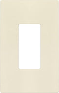 ENERLITES Screwless Decorator Wall Plate Child Safe Outlet Cover, Gloss Finish, Medium Size 1-Gang 4.88" H x 3.11" L, Unbreakable Polycarbonate Thermoplastic, SI8831M-LA, Light Almond