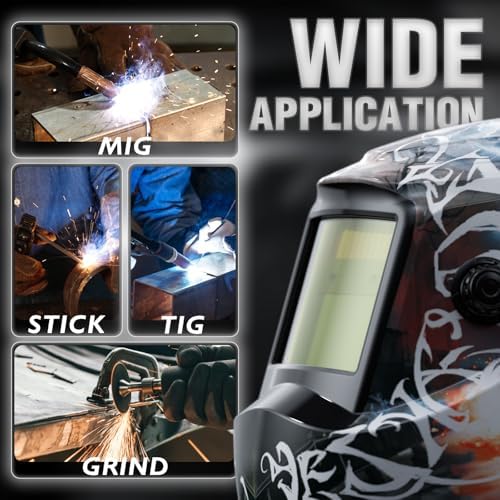 YESWELDER Auto Darkening Welding Helmet 1/1/1/1 True Color, LYG-L600A