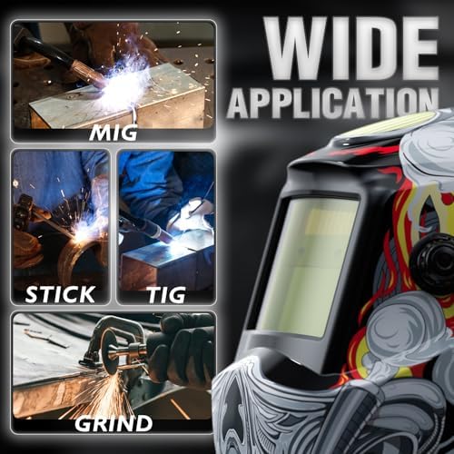 YESWELDER Auto Darkening Welding Helmet 1/1/1/1 True Color, LYG-L600A