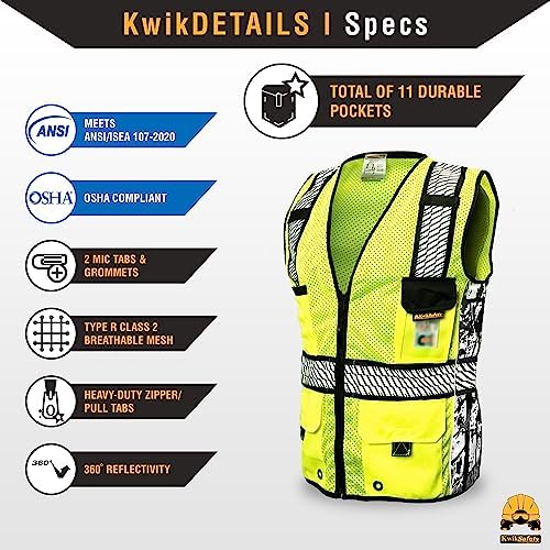KwikSafety RoadBOSS Econ & Premium Safety Vest Class 2 ANSI OSHA