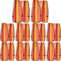 Haysandy 10 Pcs High Visibility Vest Reflective Safety Vest,Orange