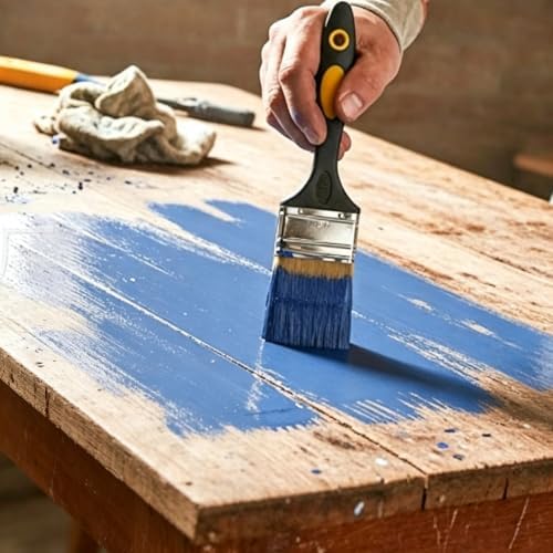 Upgrade Paint Roller Kit, House Painting Tools Set with Paint Tray, Brushes, Scrapers & Extension Pole for Wall Ceiling (Set-B)