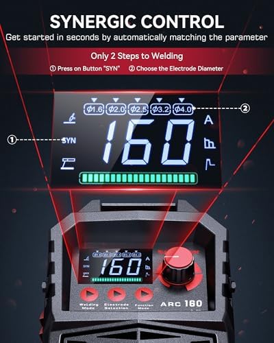 ARCCAPTAIN 160A Stick Welder, ARC/Lift TIG Welding Machine, 110V/220V