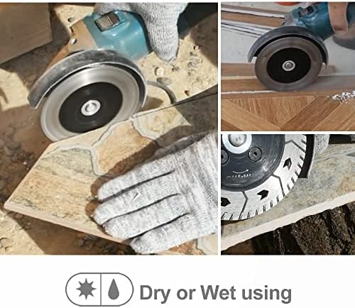 SHDIATOOL Diamond Granite Cutting Blades 3 Inch Two-in-One Design Cut Grind Sharpen Marble Concrete and Bricks(2-Pack)