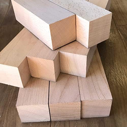 Beech Wood Turning Blanks 6pcs - 2" x 2" x 30”