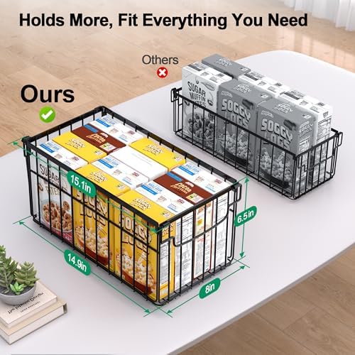 Freezer Organizer Bins, 6 Pack Big Baskets for 5/ 7 Cu.FT Deep Freezer