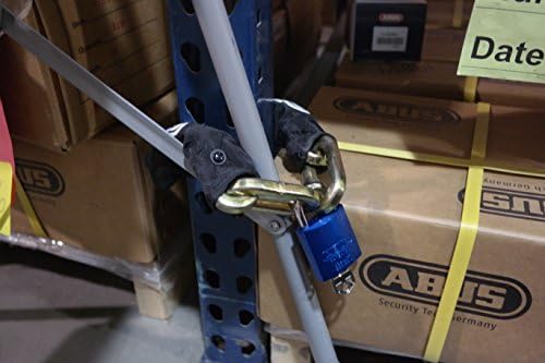 ABUS 83AL/45-300 S2 Schlage Rekeyable Padlock Aluminum Body with 1-Inch Shackle, Blue Zero-Bitted
