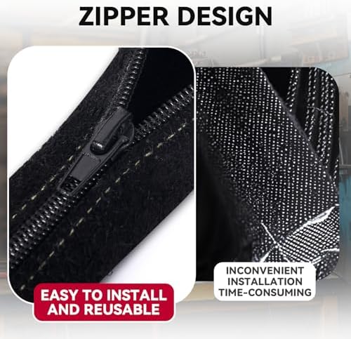 ARCCAPTAIN TIG Welding Torch Cable Cover Resistant Leather with Zipper 25FT