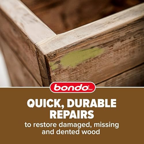 Bondo FD-PT-ES Wood Filler 12 oz with Hardener 0.5 oz, Pack of 2