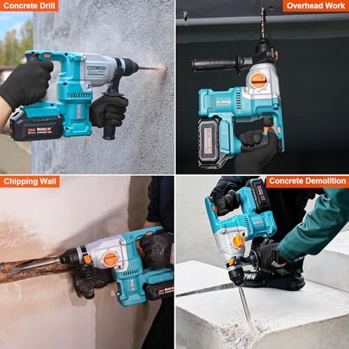 Berserker 1-1/8" SDS-Plus Cordless Rotary Hammer Drill for Concrete 111Plus