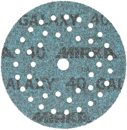 Mirka Galaxy Multifit 5 Inch Ceramic Sandpaper, 40 Grit Hook & Loop 50 Pack