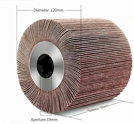 SIGNI Sandpaper Polishing burnishing Drawing Wheel Compatible with Burnishing Machine/Polisher/Sander 120x100mm (120 grit Sandpaper)