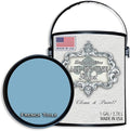 ALL-IN-ONE Paint by Heirloom Traditions, French Toile (Vivid Blue), Gallon - Durable cabinet and furniture paint. Built in primer and top coat, no sanding needed. Includes our 30 featured color card.