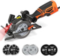 DOVAMAN Circular Saw, 5.8A 4-1/2" Circular Saw w/Laser & Auxiliary Handle