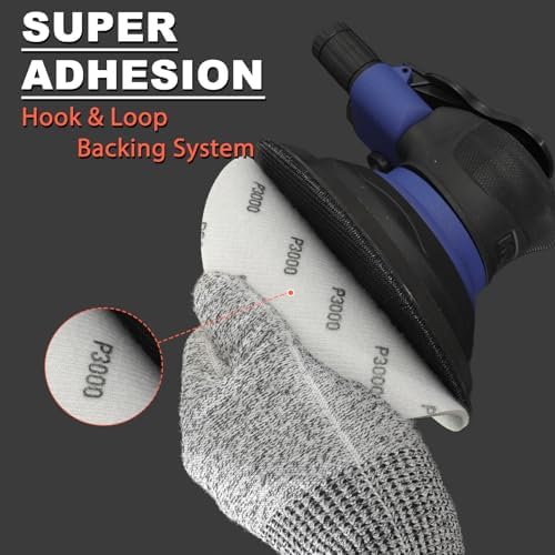6 Inch Foam Hook & Loop Sanding Discs: 15Pcs 3000 Grit