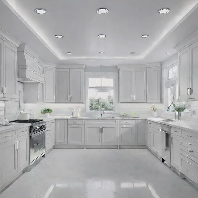 ALL-IN-ONE Paint by Heirloom Traditions, Heathered Gray (Light Cool Gray), 8oz Sample - Durable cabinet and furniture paint. Built in primer and top coat, no sanding needed. Includes our 30 featured