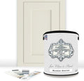 ALL-IN-ONE Paint by Heirloom Traditions, Manor House (Creamy Warm White), Gallon - Durable cabinet and furniture paint. Built in primer and top coat, no sanding needed. Includes our 30 featured color