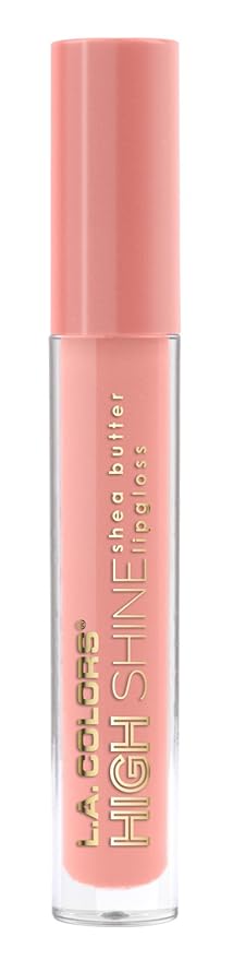 L.A. COLORS High Shine Shea Butter Lip Gloss, Baby Cakes, 0.14 Oz (Pack of 2)