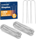 Whonline 22 Pack Landscape Staples, 6 Inch Round-top Garden Stakes