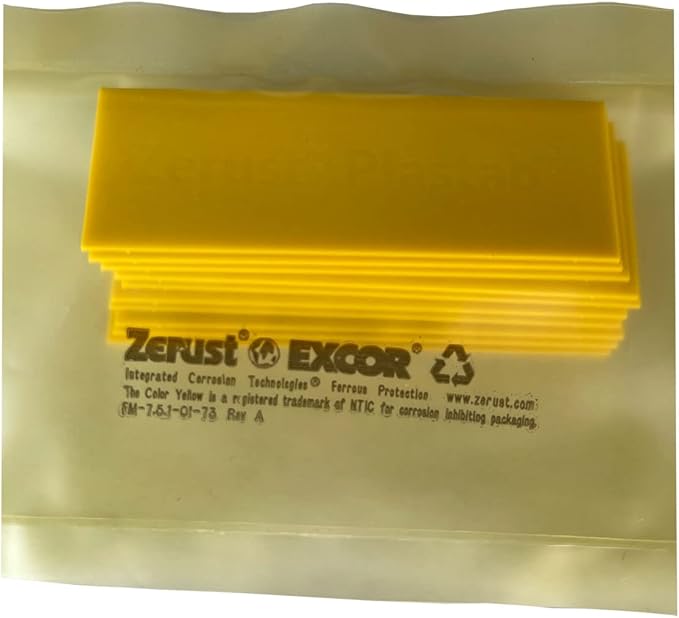 Plastabs with Zerust Rust Prevention and Protection 1" x 3" - Pack of 10