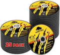 25 Pack Grinding Wheels 4-1/2 Inch for Angle Grinder, Metal Grinding Discs