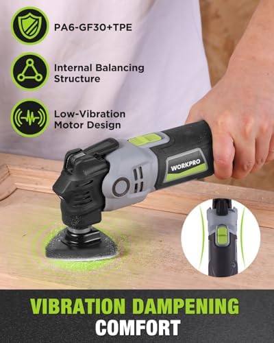 WORKPRO 400W Corded Oscillating Multi-Tool Kit