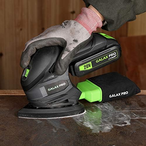 GALAX PRO 20V Cordless Detail Sander with 20 Pcs Sandpapers