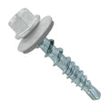 Fasteners Plus ST Fastening Kwikseal Woodbinder Metal to Wood #10 x 1 Alamo White Screws with EPDM Rubber Washer, 250-Count - Designed for Metal Roofing and Siding Panels