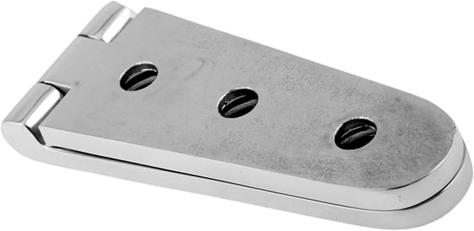 316 Stainless Steel Boat/Door Hinge ，Heavy Duty Marine Grade Cupboard Cabinet Drawer Door Strap Butt Hinge Furniture Hardware (Size: 6”X1”,2pcs)