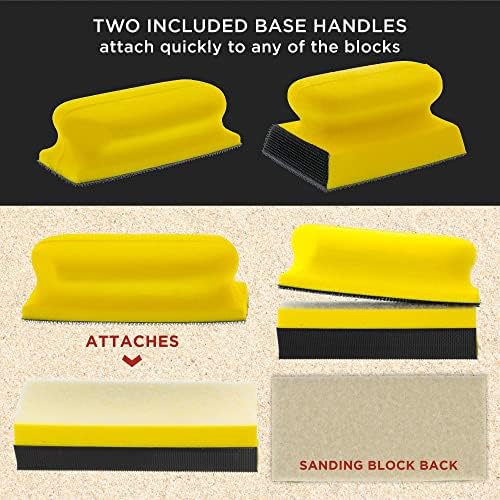 Dura-Gold 12-Piece Contoured Profile 4" Hand Sanding Block Set with 40