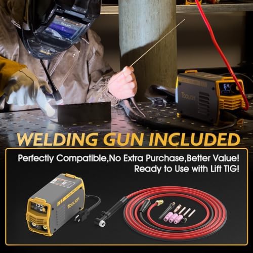 TOOLIOM 135A 110V Stick Welder Kit with Lift TIG Torch, rods & Gloves