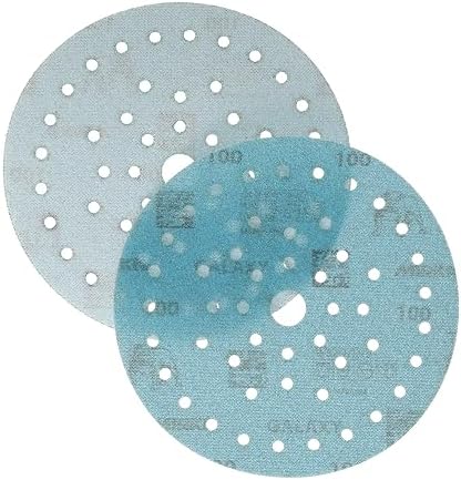 Mirka Galaxy Multifit 6 Inch Ceramic Discs, 100 Grit, Hook & Loop, 50 Pack