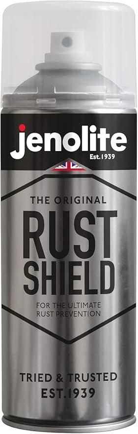 JENOLITE Rust Shield Aerosol - Anti Rust Spray, Protection Against Rust & Corrosion for Automotive and Metal - 400ml (13.5 fl oz)