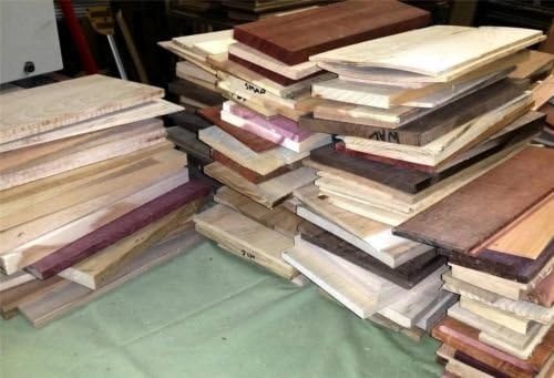 Box of Long Thin Unfinished Craft Wood. Many Species. Scrap Lumber Perfect for Odds and Ends.
