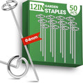 12 Inch Landscape Staples, Weed Barrier Fabric Stakes, Garden Pins (50pcs)