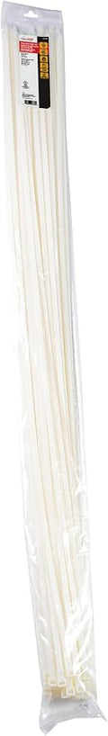 Gardner Bender 46-448 Heavy-Duty Cable Tie, 48 Inch., 180 lbs. Tensile Strength, Tensile Strength, Wire / Cord Management Industrial / Outdoor & Household Use, Nylon Zip Tie, 50 Pk., Natural