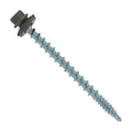 Fasteners Plus ST Fastening Kwikseal Woodbinder Metal to Wood #10 X 2-1/2" Burnished Slate Screws with EPDM Rubber Washer, 250-Count - Designed for Metal Roofing and Siding Panels