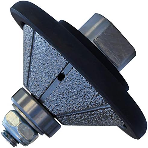 Diamond Profile Wheel/Profile Grinding Wheel 45 Degree/Bevel 20 MM 3/4" high for Grinder Polisher Tile Granite Marble Concrete Shaping/Diamond Profiling
