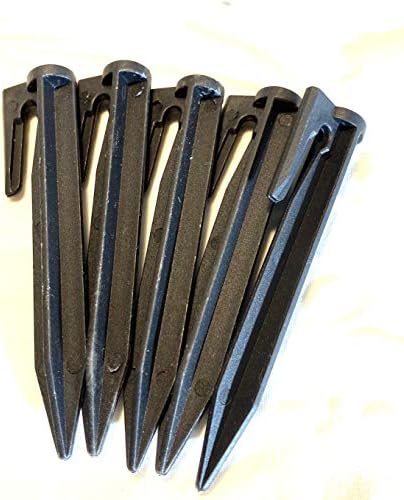 EMBerg (100 Count) Plastic Boundary Wire Stakes Lawn Pegs Landscape Staples for Robomow Mower, Husqvarna Automower, Worx Landroid, Pet Fence, for use in Garden Lawn Fence
