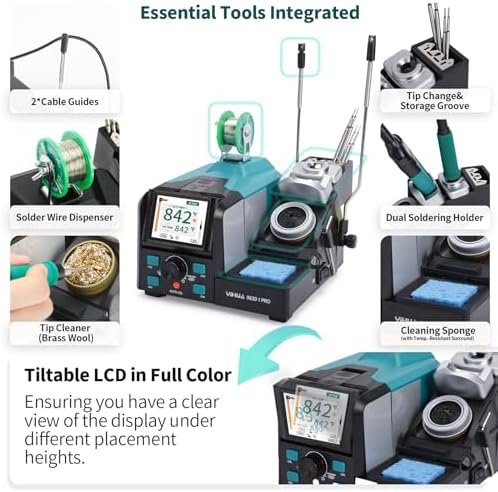 YIHUA 982D-I PRO Single-Channel 2 Tool Hot Tweezers Micro Soldering Station