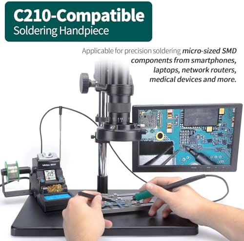 YIHUA 982-III Micro Soldering Station Kit with C210 Tips