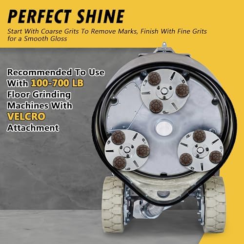 3" Resin Diamond Polishing Pads for Concrete, Dark Resin, #400Grit