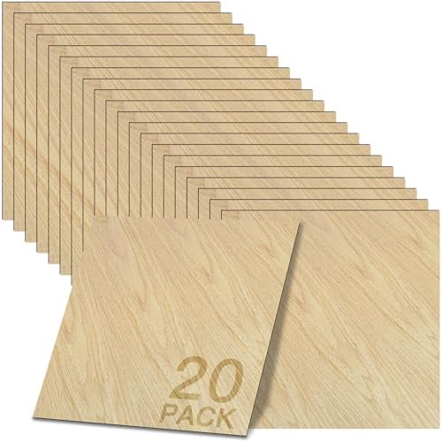 GSCIT Club 20 PCS Oak Wood Veneer, 12 inch x 12 inch Wood Edge Banding Pre-glued Flexible, Veneer Tape Banding for Cabinet Repair Furniture Restoration