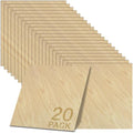 GSCIT Club 20 PCS Oak Wood Veneer, 12 inch x 12 inch Wood Edge Banding Pre-glued Flexible, Veneer Tape Banding for Cabinet Repair Furniture Restoration