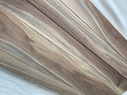10 Pack of 3/4 x 2 x 16 Inch Sappy Walnut Lumber Boards for Making Cutting Boards, and other Crafts