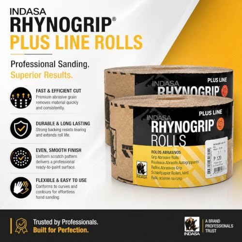 Buy Indasa Rhynogrip Plus Line 2.75" x 27.5 yd Grip Sanding Rolls, 1095 Series 150
