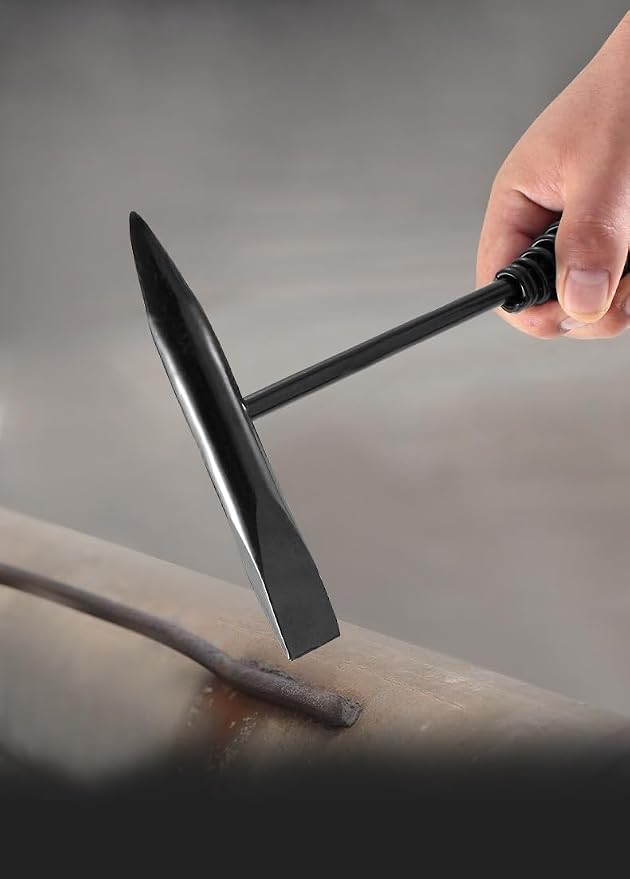 Welding Chipping Hammer with Coil Spring Handle, Cone and Vertical Chisel Welding Chipping Hammer (Hammer)